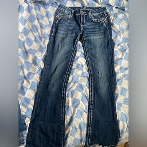 premium vanity collecting low rise boot cut jeans